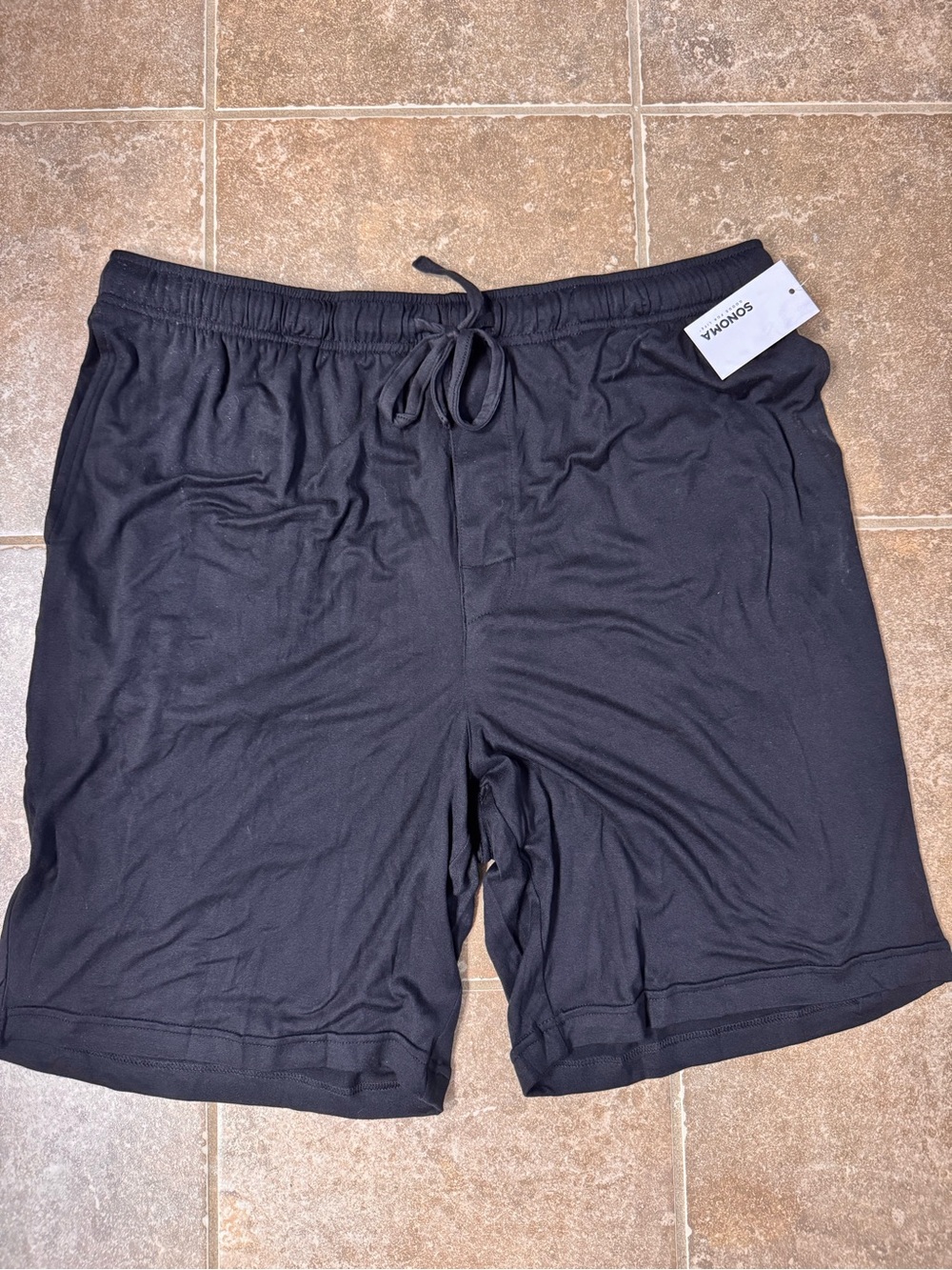Sonoma Black Men's Athletic Knit Drawstring Shorts
